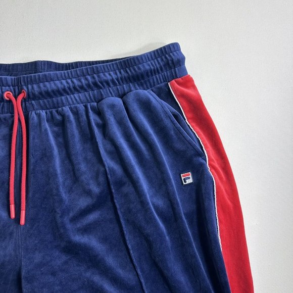 Fila Women's Plus Size Valery Mid-Rise Drawstring Velour Track Pants Size 3X - Picture 6 of 8